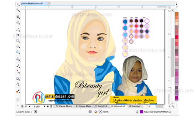 Detail Vector Corel Draw X7 Nomer 54