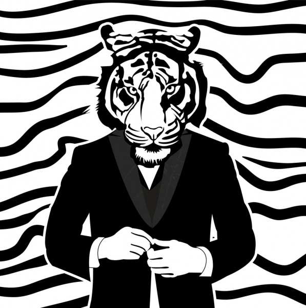 Detail Vector Design Black And White Nomer 14