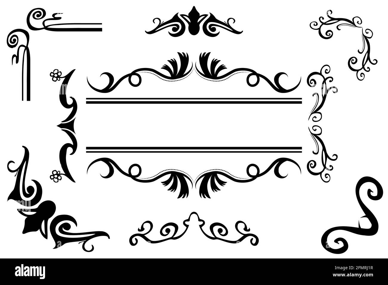 Detail Vector Design Black And White Nomer 5