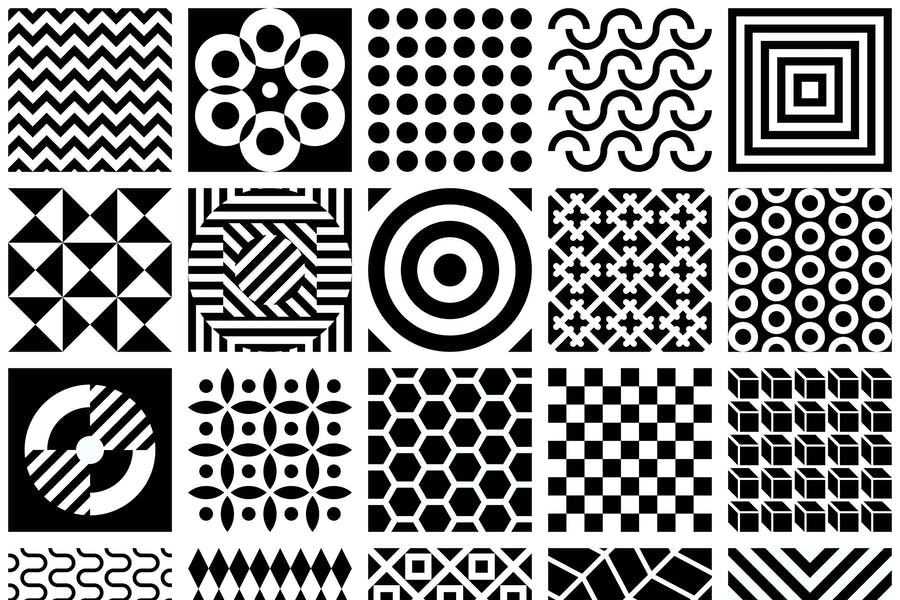 Detail Vector Design Black And White Nomer 52