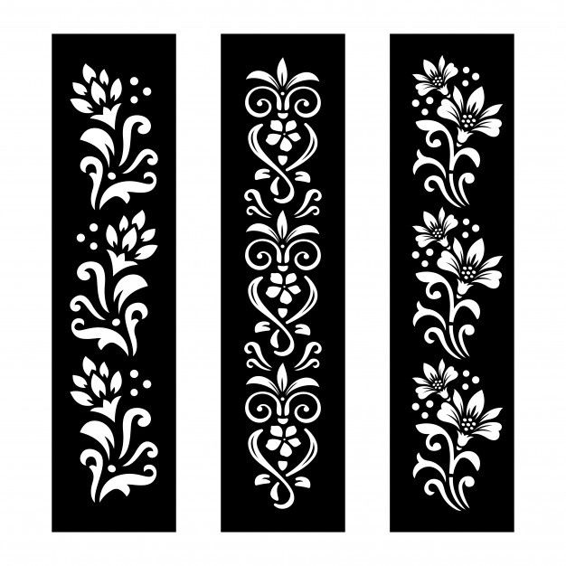 Detail Vector Design Black And White Nomer 6