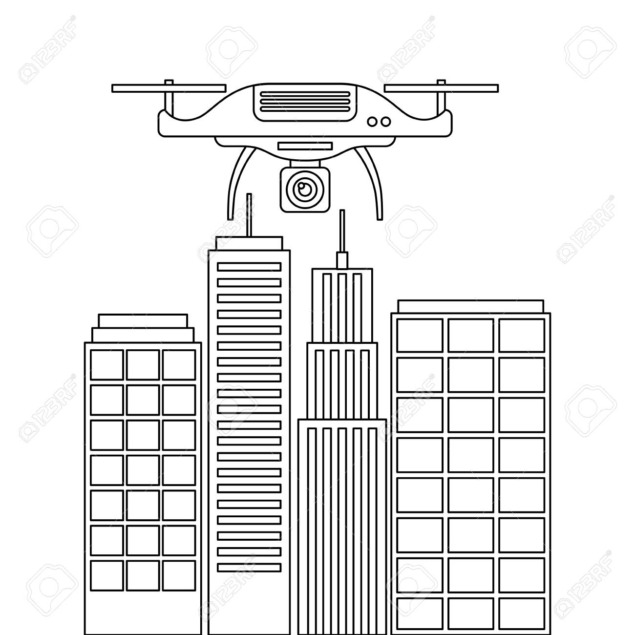 Detail Vector Drone Torch Nomer 54