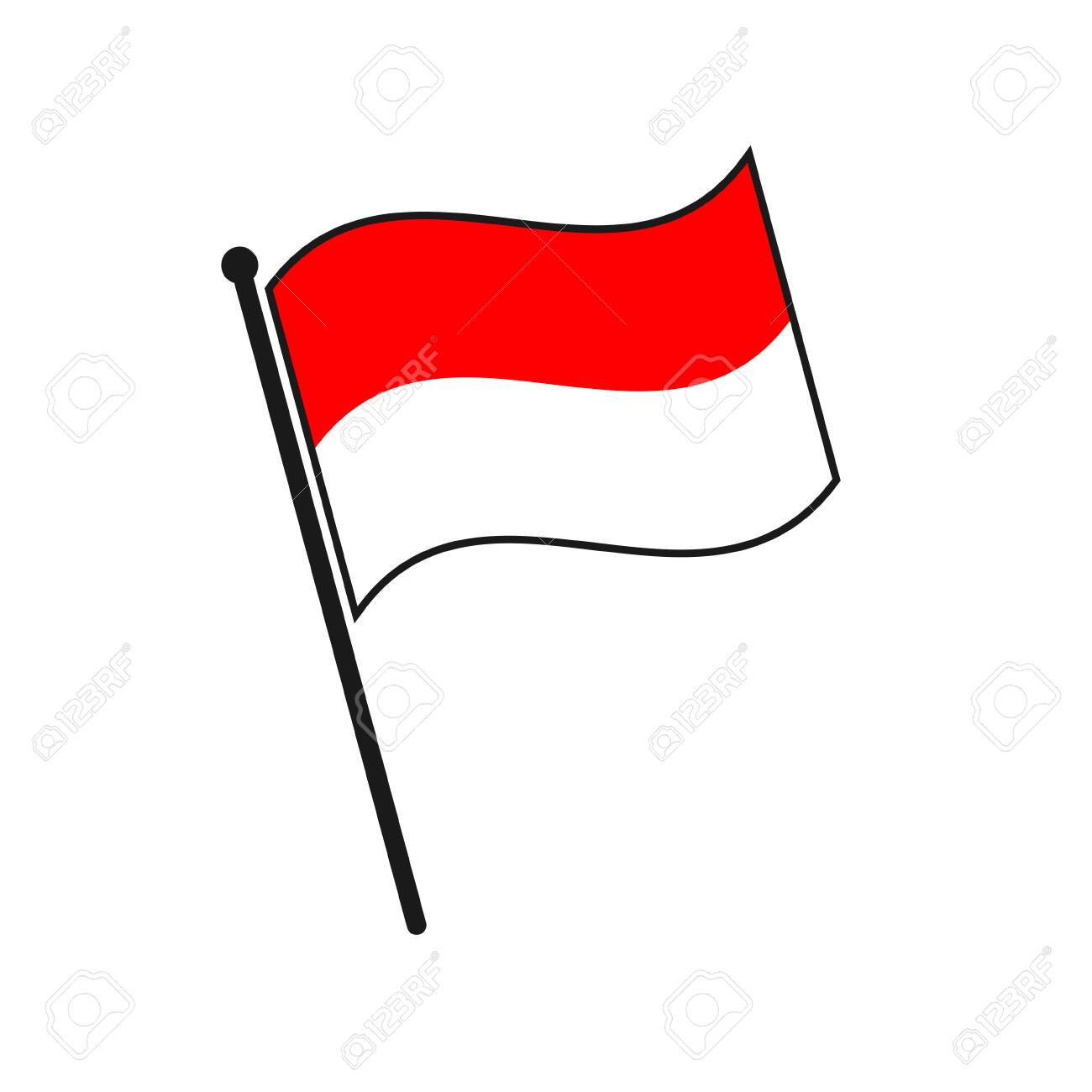 Detail Vector Flag Indonesia Nomer 5