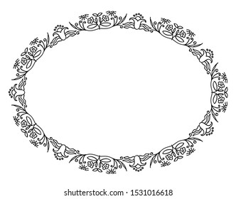 Detail Vector Frame Batik Nomer 16