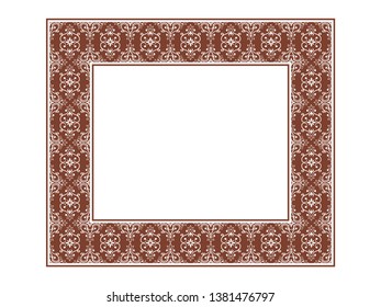 Detail Vector Frame Batik Nomer 34