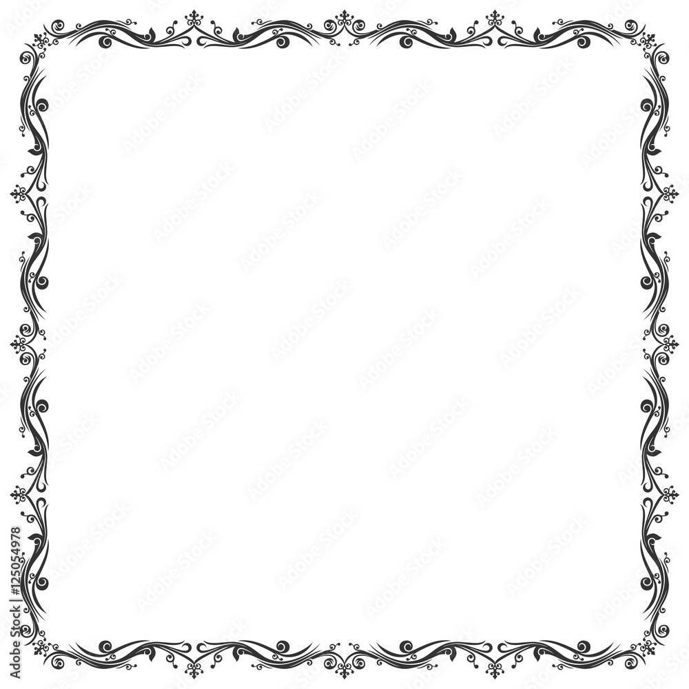 Detail Vector Frame Batik Nomer 5