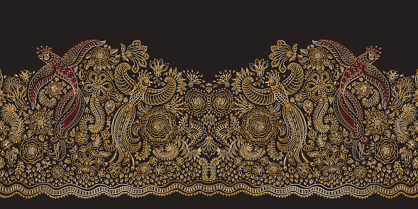 Detail Vector Frame Batik Nomer 39