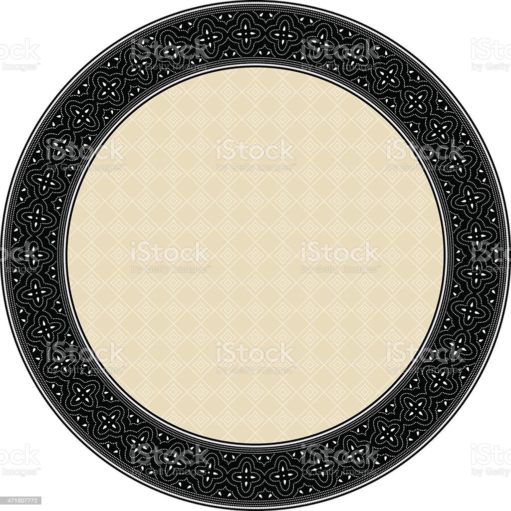 Detail Vector Frame Batik Nomer 42