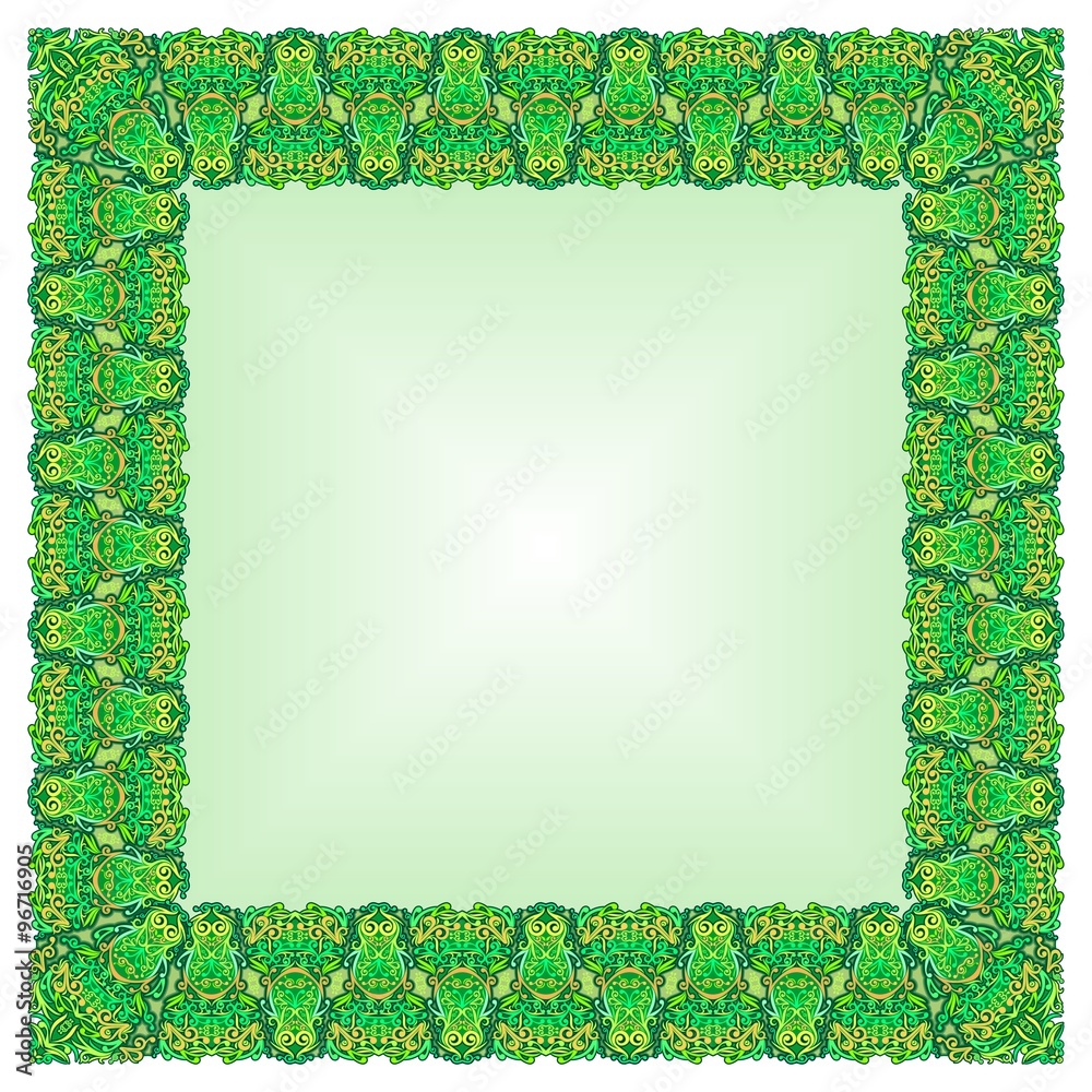 Detail Vector Frame Batik Nomer 44