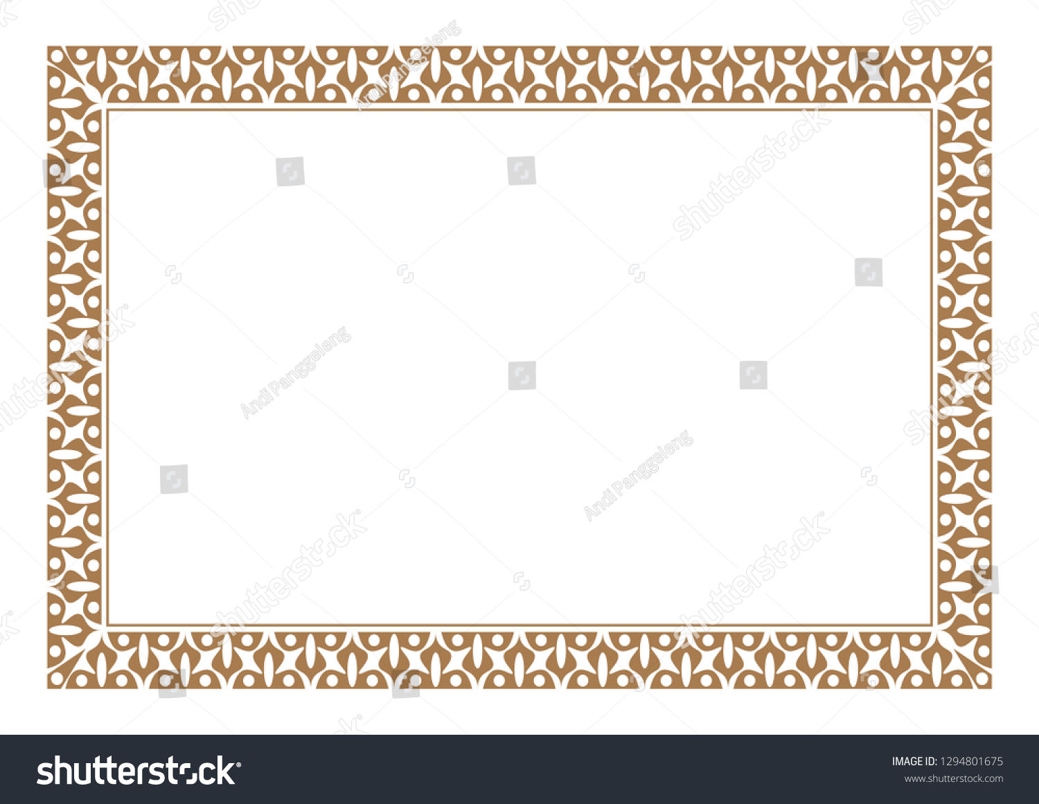 Detail Vector Frame Batik Nomer 47