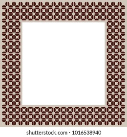 Detail Vector Frame Batik Nomer 50