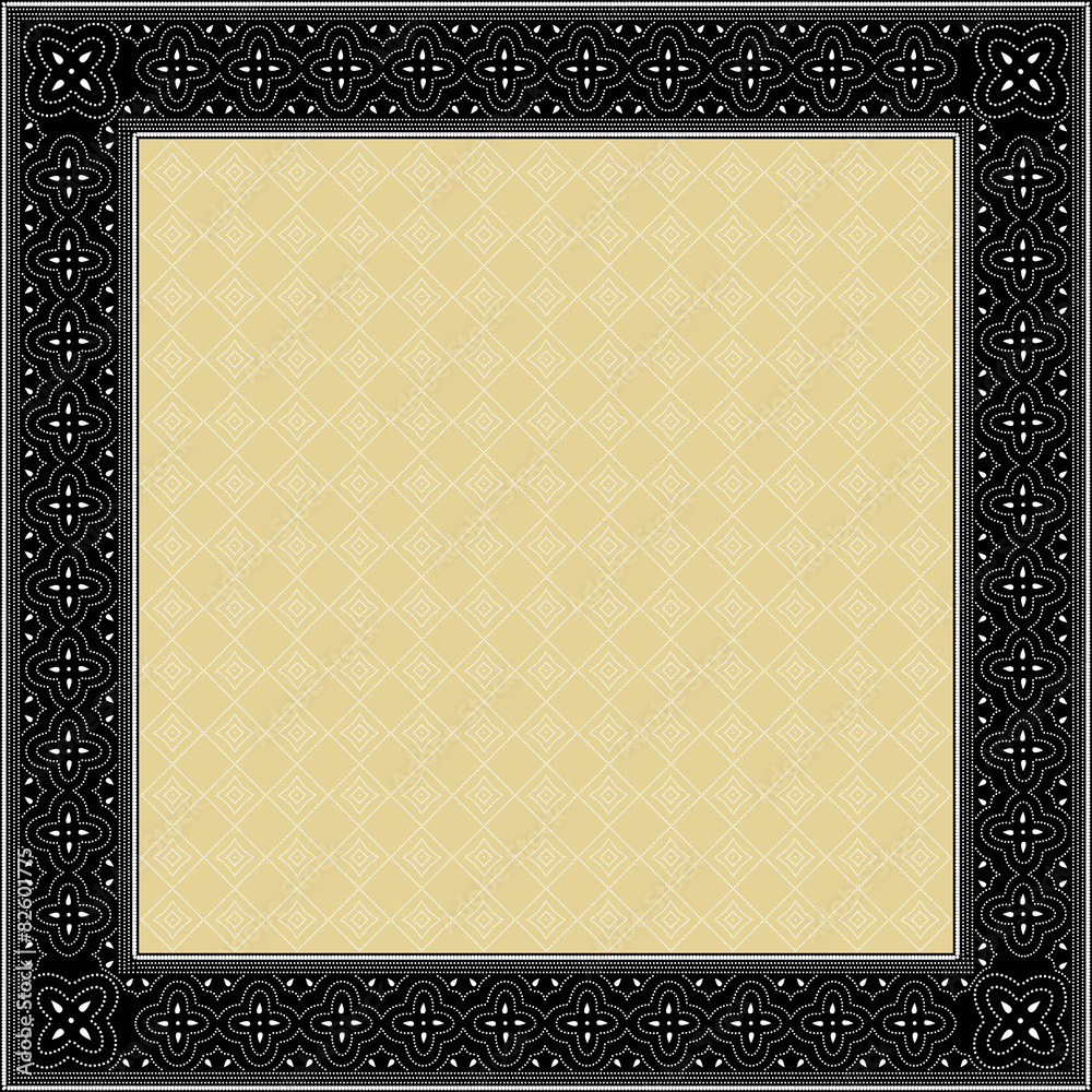 Detail Vector Frame Batik Nomer 57