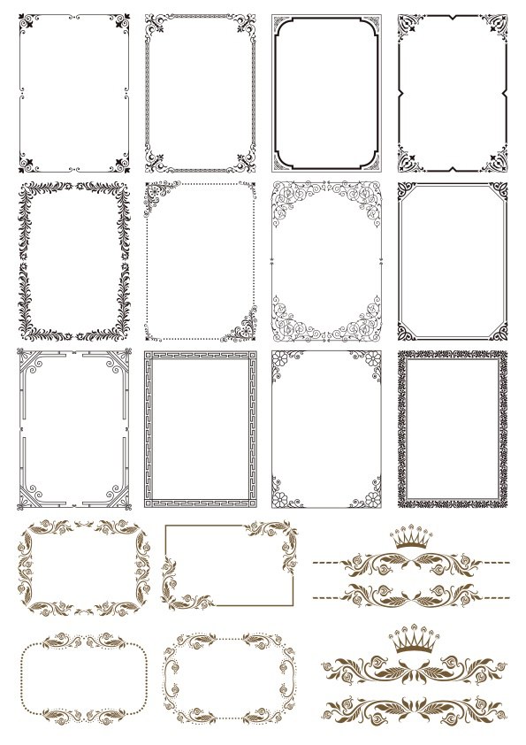 Detail Vector Frame Cdr Nomer 13