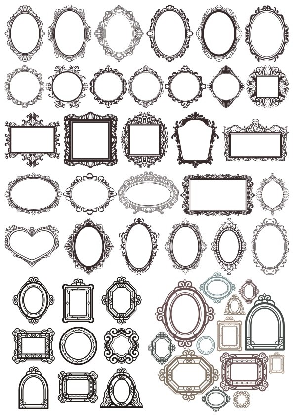 Detail Vector Frame Cdr Nomer 23