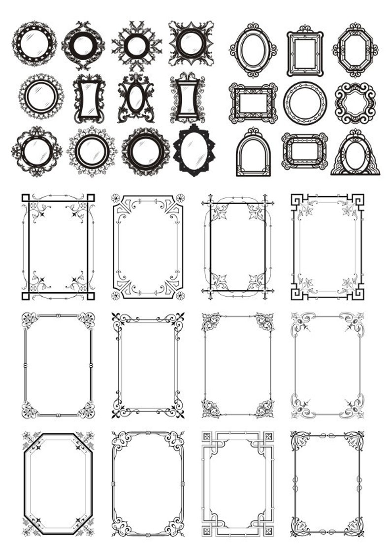 Detail Vector Frame Cdr Nomer 25