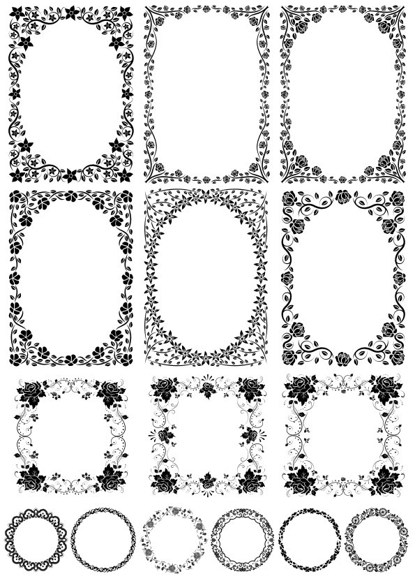 Detail Vector Frame Cdr Nomer 29