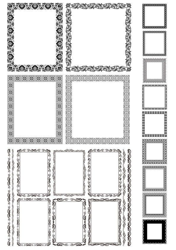 Detail Vector Frame Cdr Nomer 33