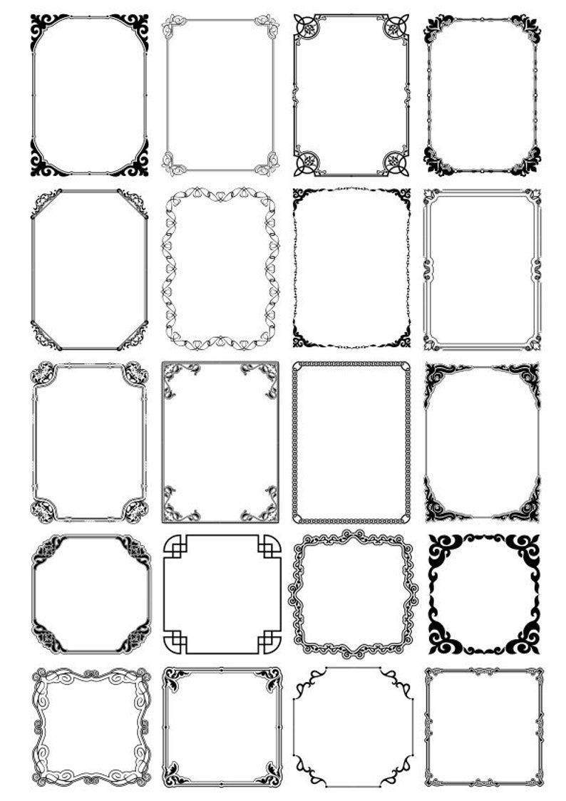 Detail Vector Frame Cdr Nomer 5