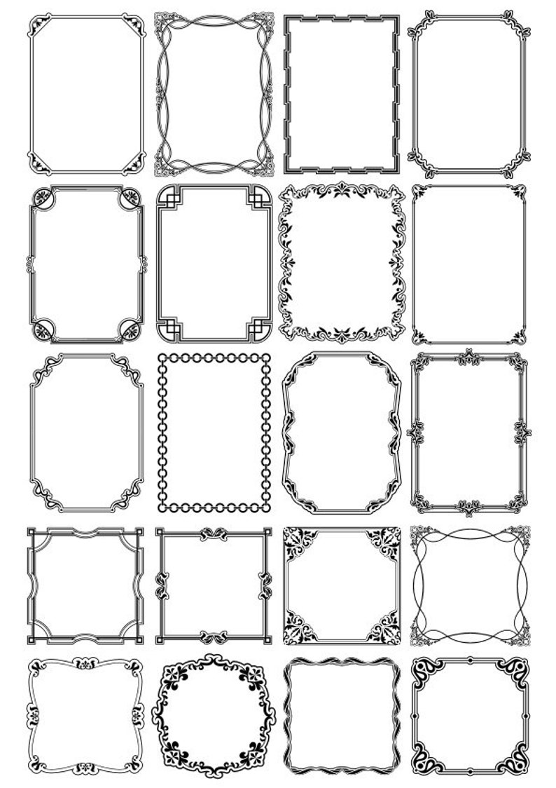 Detail Vector Frame Cdr Nomer 6