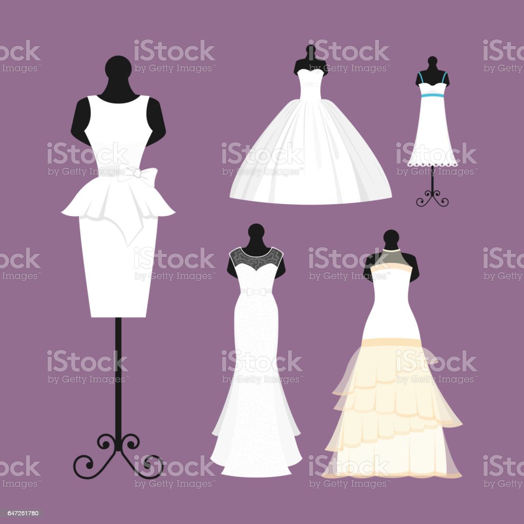 Detail Vector Gaun Pengantin Nomer 14