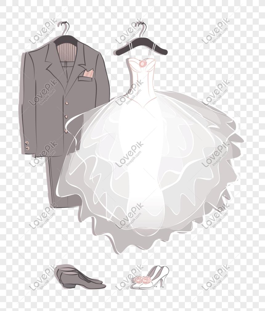 Detail Vector Gaun Pengantin Nomer 3