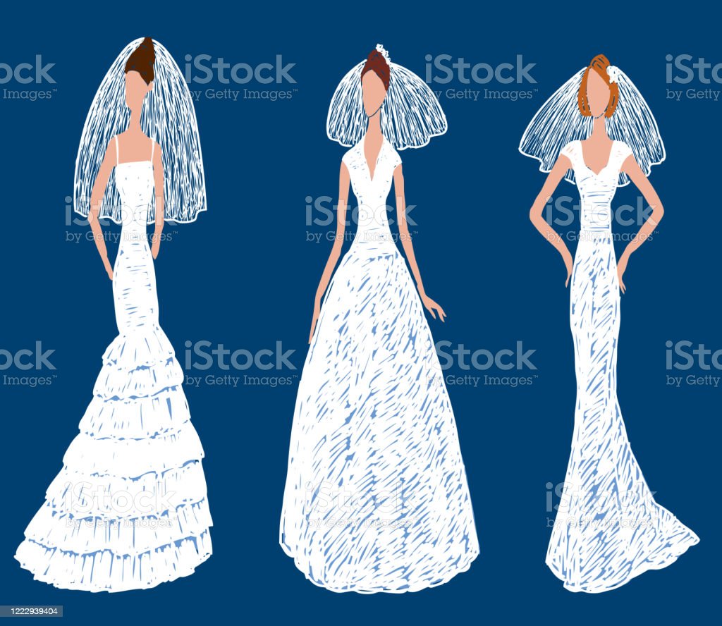 Detail Vector Gaun Pengantin Nomer 38