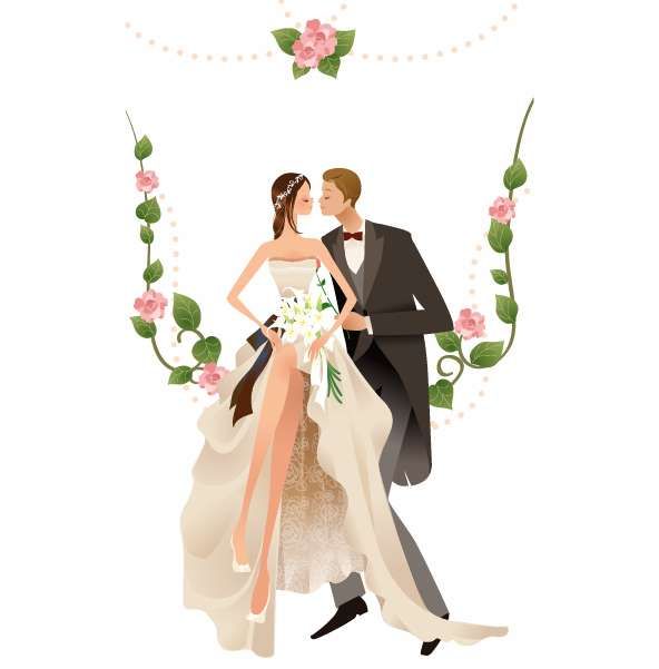 Detail Vector Gaun Pengantin Nomer 45