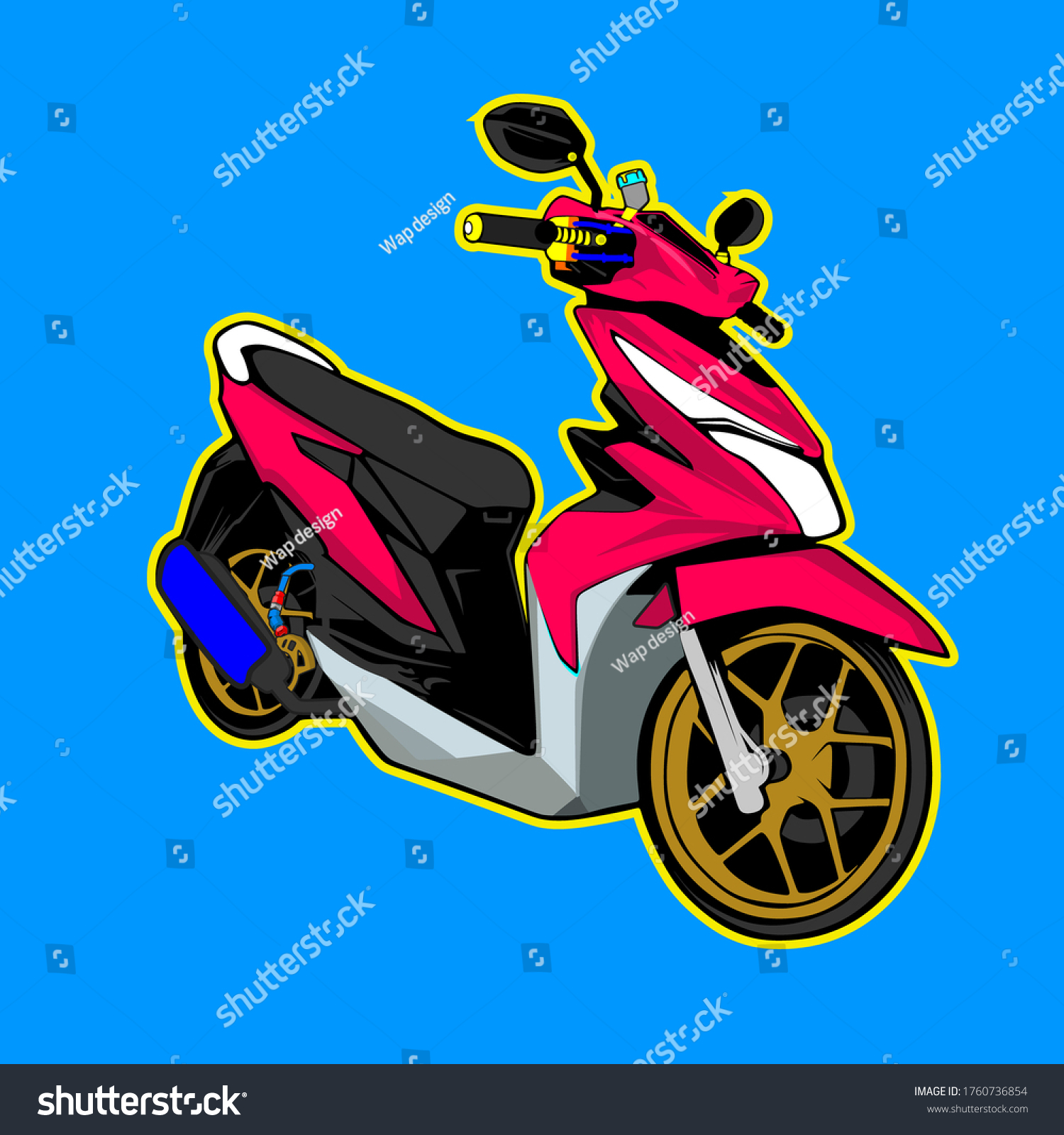 Detail Vector Honda Beat Nomer 3