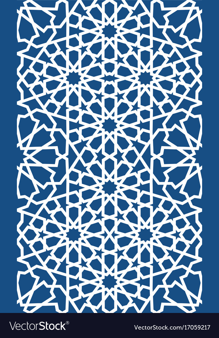 Detail Vector Islamic Blue Nomer 7