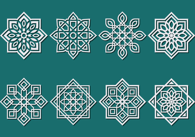 Detail Vector Islamic Ornament Nomer 13