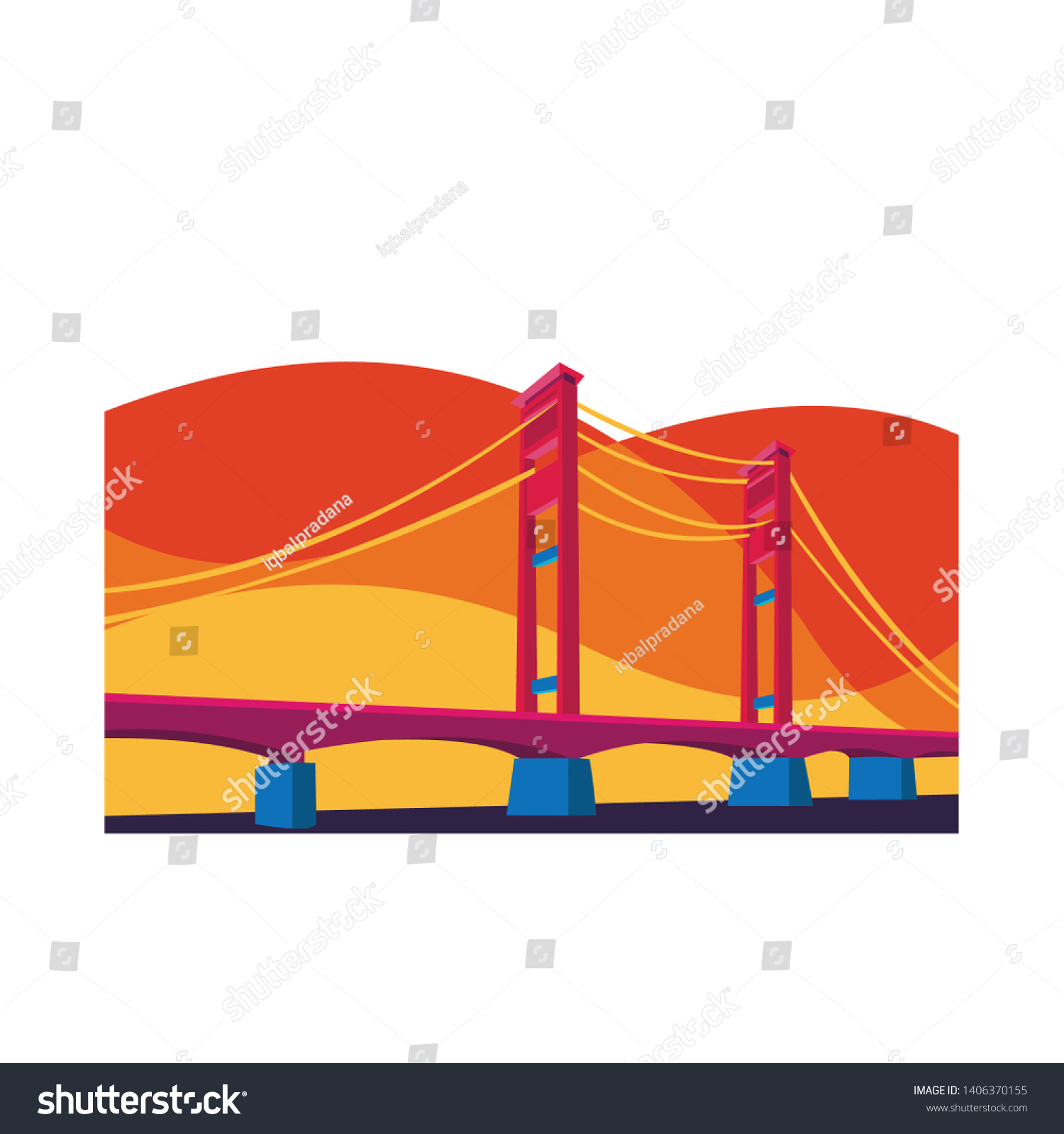 Detail Vector Jembatan Ampera Nomer 28