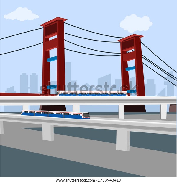 Detail Vector Jembatan Ampera Nomer 39