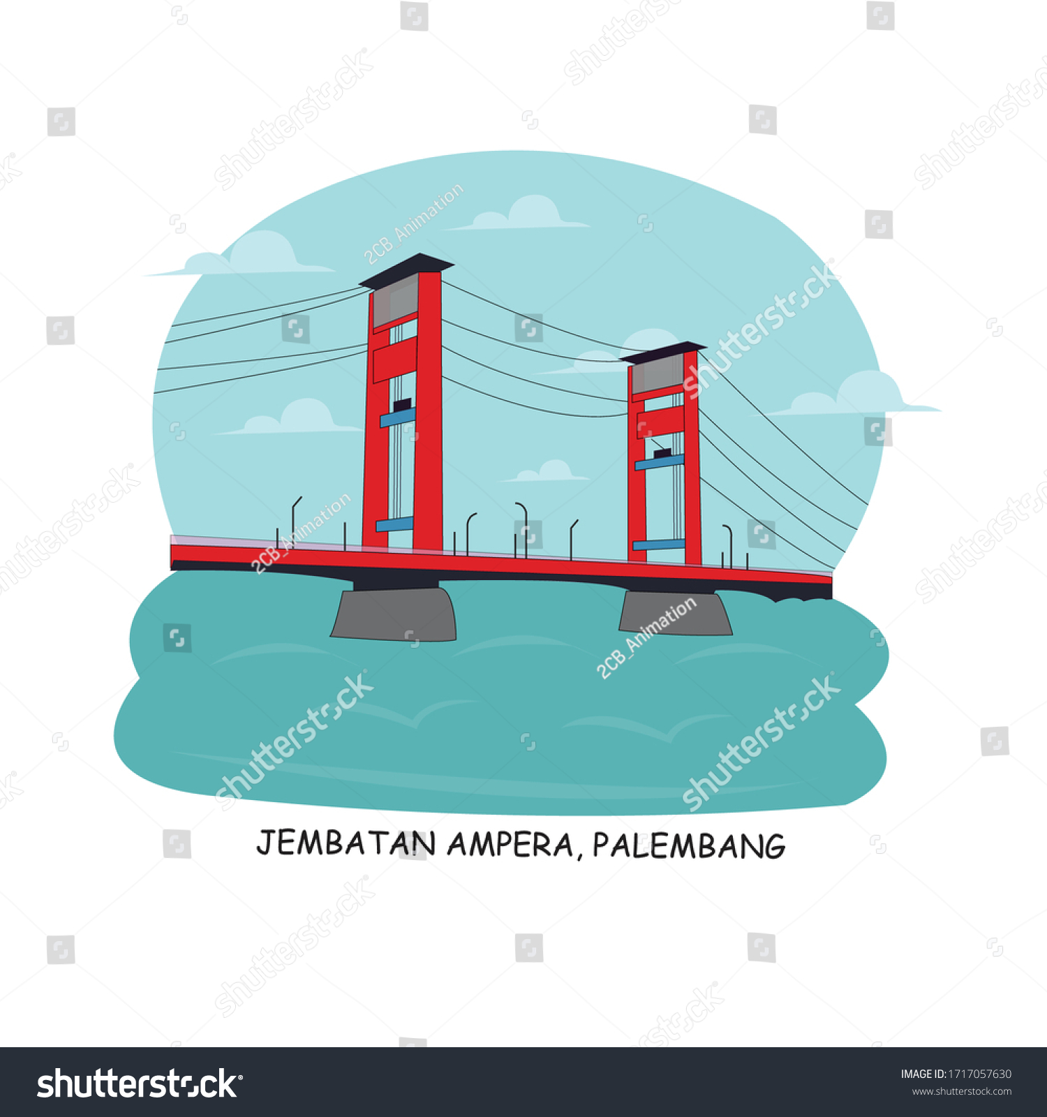 Detail Vector Jembatan Ampera Nomer 47