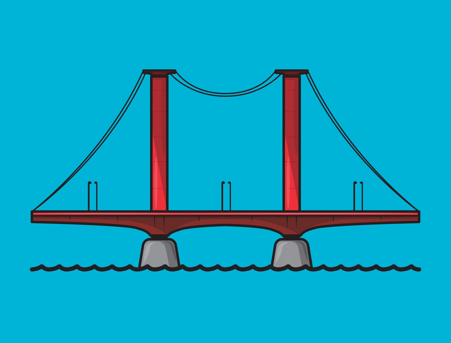 Detail Vector Jembatan Ampera Nomer 8