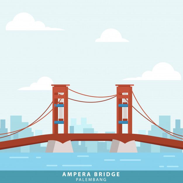 Detail Vector Jembatan Ampera Nomer 9