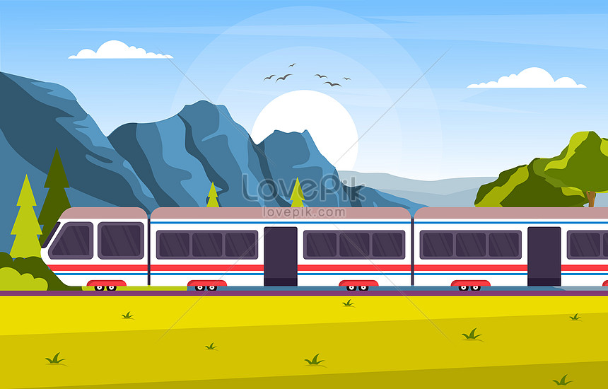 Detail Vector Kereta Api Nomer 11