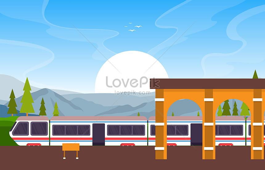 Detail Vector Kereta Api Nomer 27