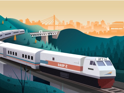 Detail Vector Kereta Api Nomer 10