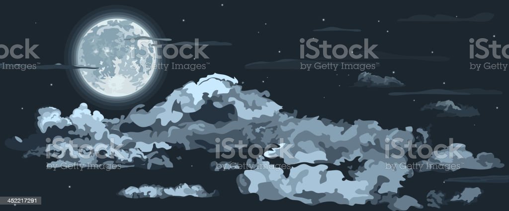 Detail Vector Langit Malam Nomer 47