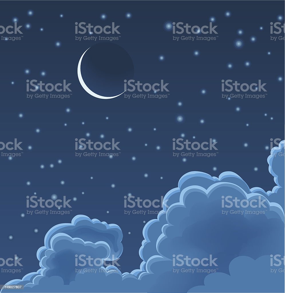 Detail Vector Langit Malam Nomer 51