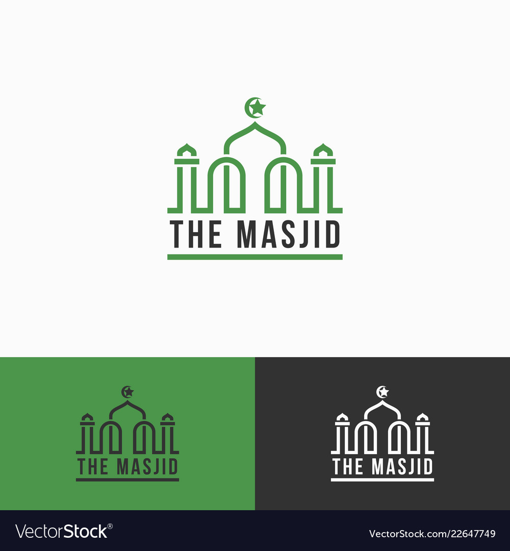 Detail Vector Logo Masjid Nomer 9
