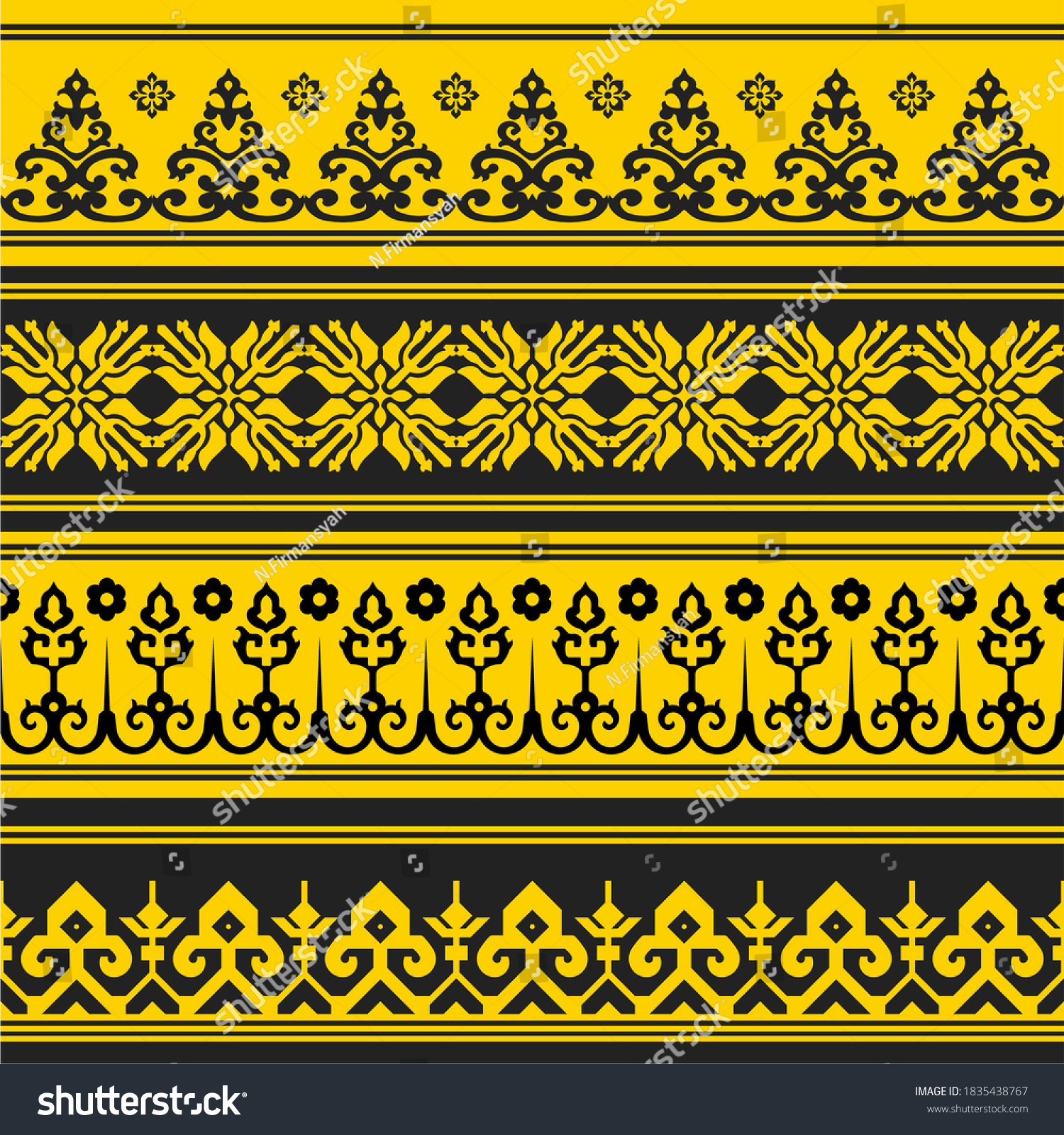 Detail Vector Motif Melayu Nomer 11