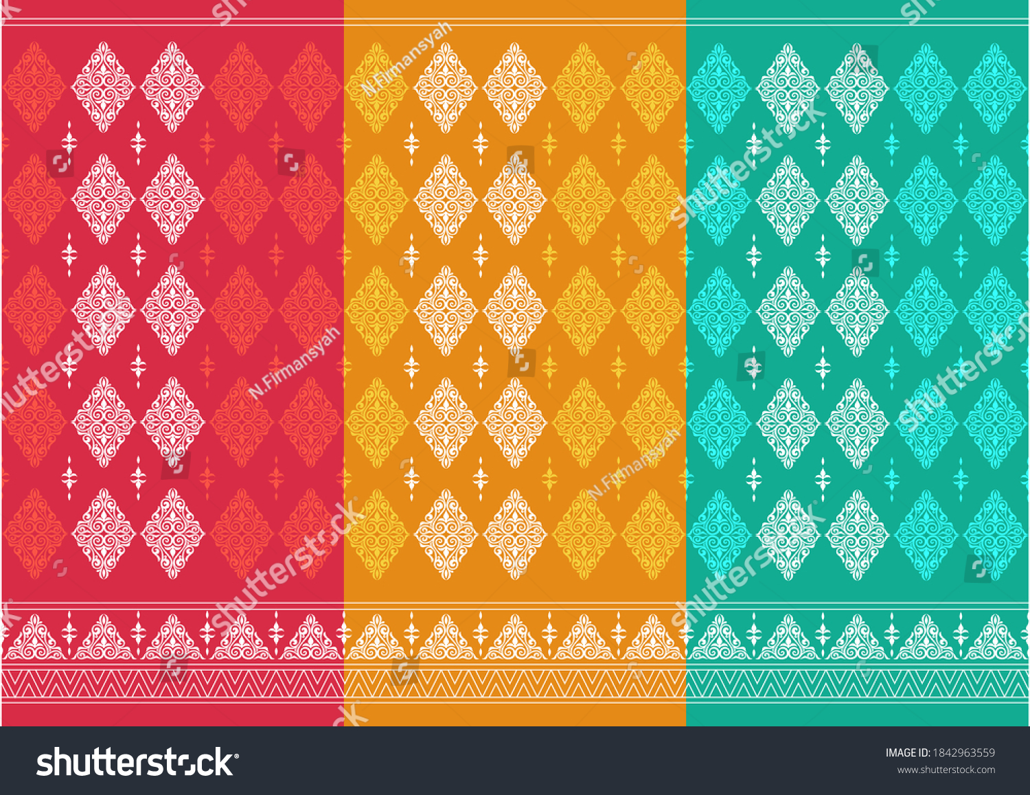 Detail Vector Motif Melayu Nomer 14