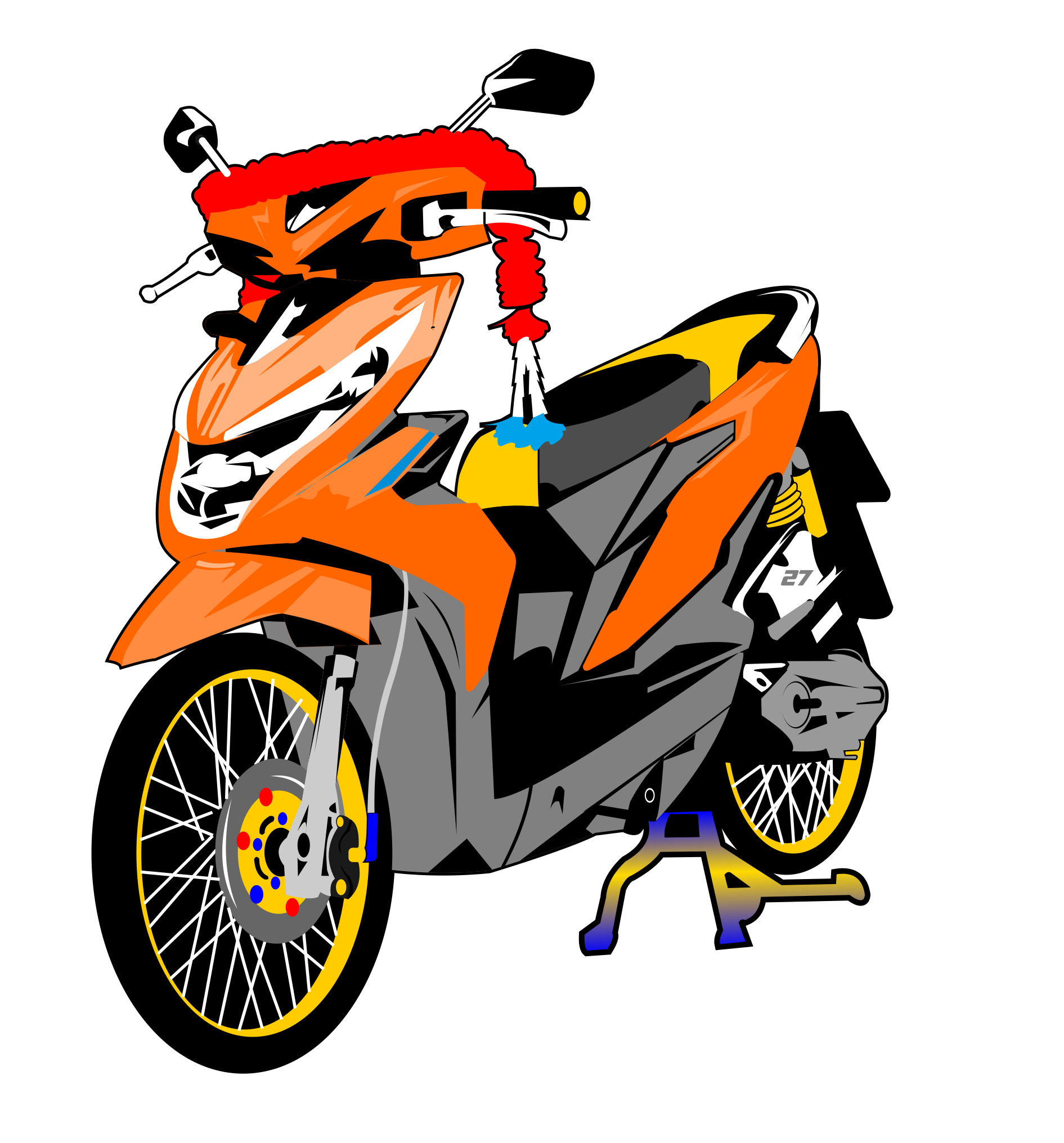 Detail Vector Motor Beat Nomer 19