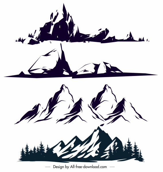 Detail Vector Mountain Png Nomer 7