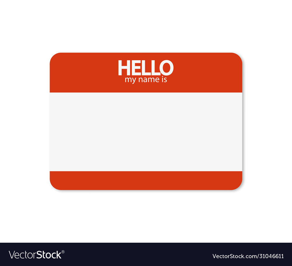 Detail Vector Name Tag Nomer 26