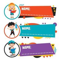 Detail Vector Name Tag Nomer 4