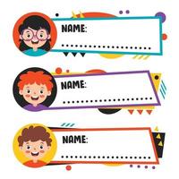 Detail Vector Name Tag Nomer 34