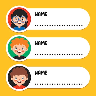 Detail Vector Name Tag Nomer 39