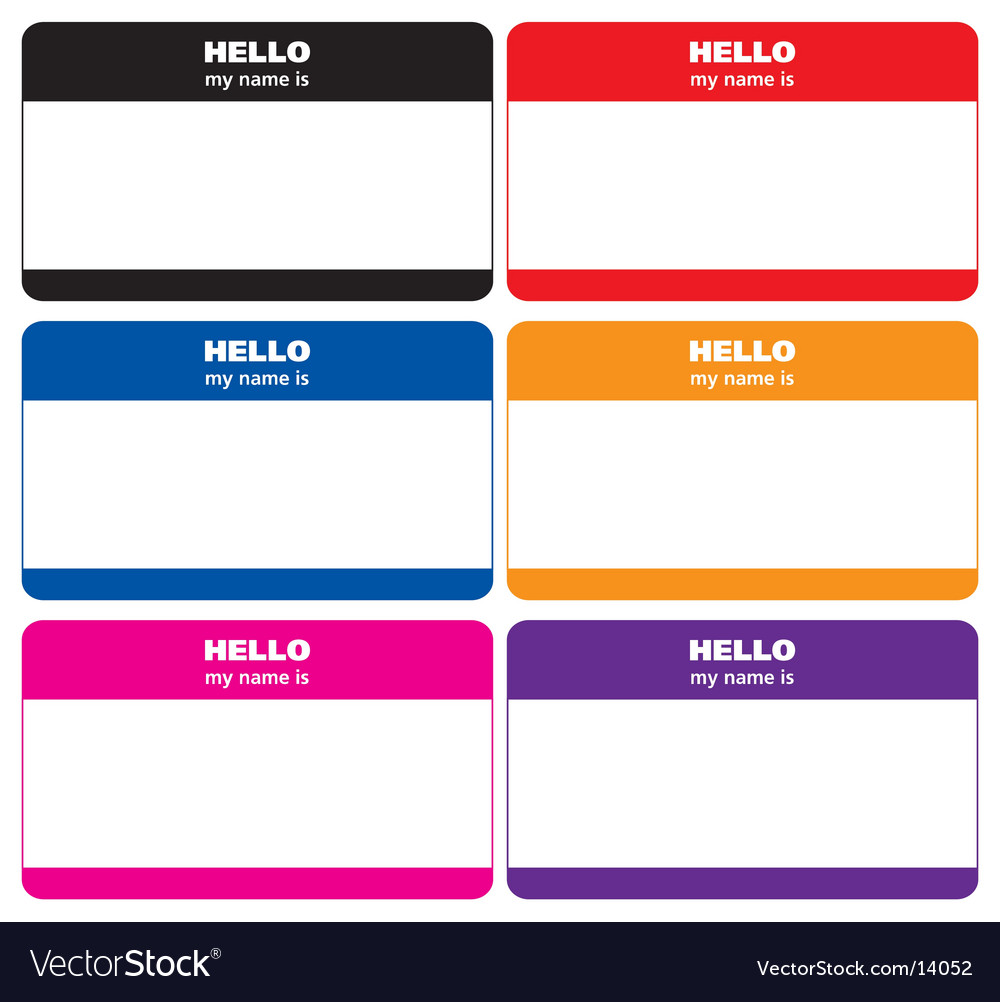 Detail Vector Name Tag Nomer 41